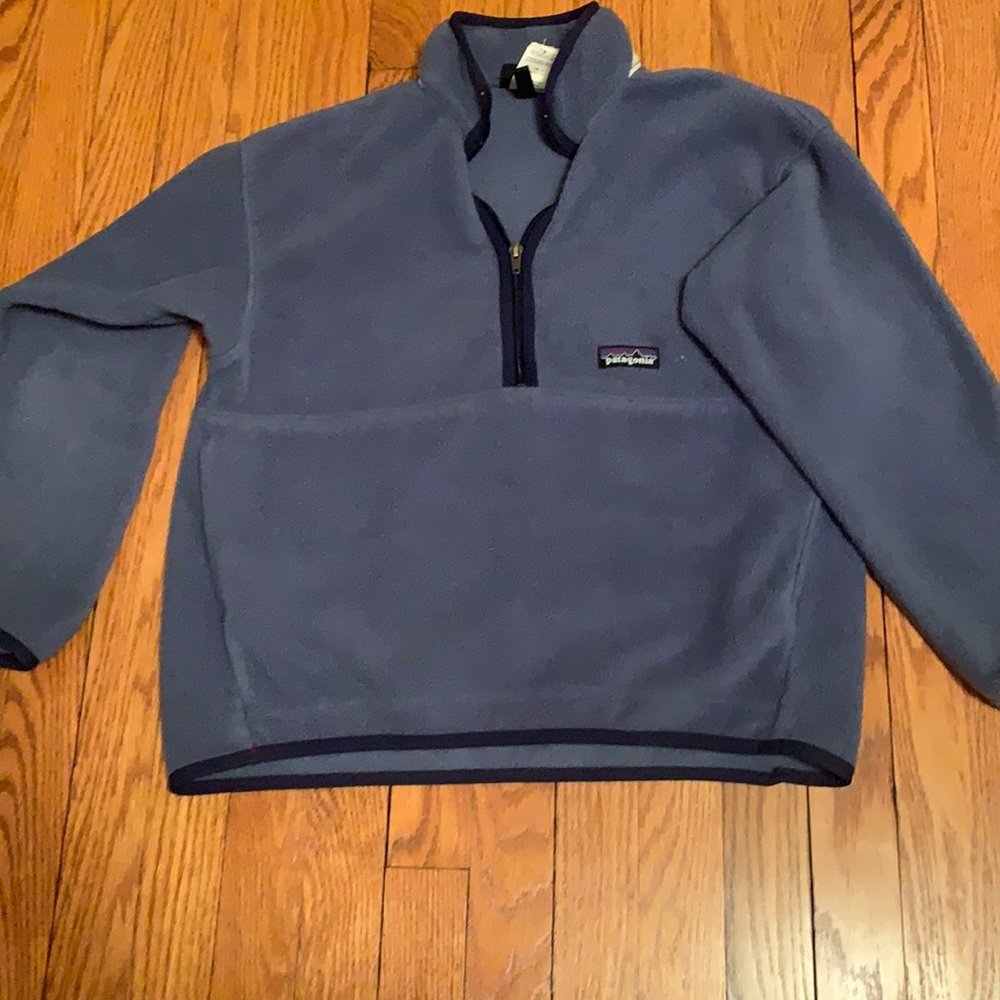 Patagonia Blue Synchilla Quarter Zip Fleece